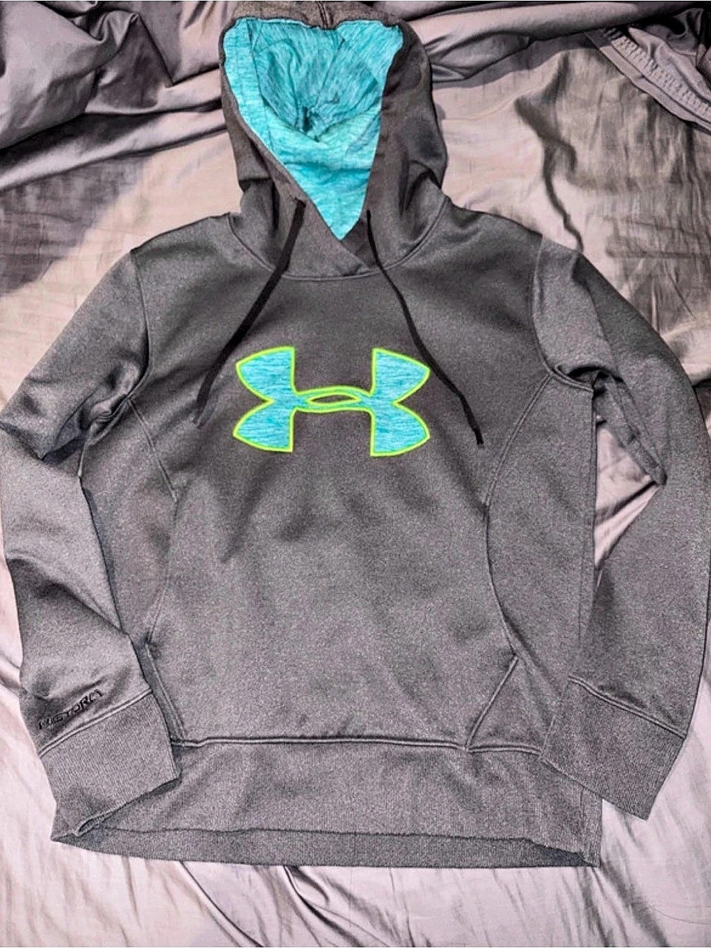 Under Armour UA Storm Armour Fleece Pullover Hoodie women’s  Gray & Blue